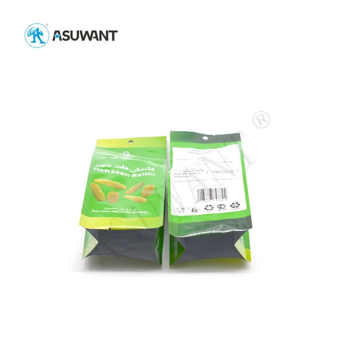 Eco Plastic Side Gusset Food Packaging Bag For Grape Nuts