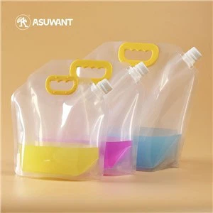 500 גרם שקית זרקוב ברורה עומדת עם כובע ידית