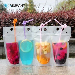 שקית שקית שקית נוזלית ברורה עם ידית קשיות